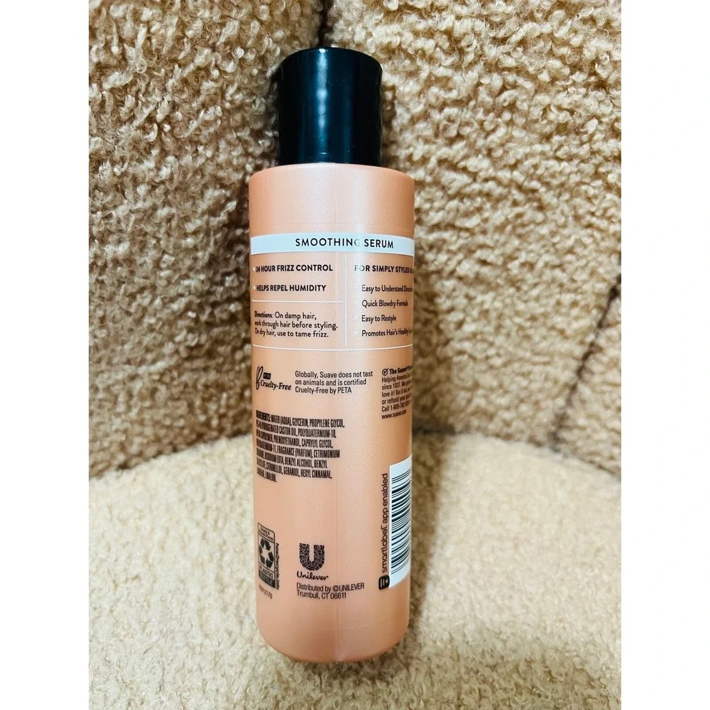 Lot of 2 Suave Anti-Frizz Smoothing Serum For Simply Styled Hair 4.75 oz Each